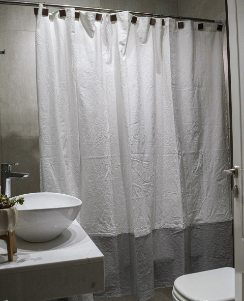 Cortina de Baño Tusor Combinada