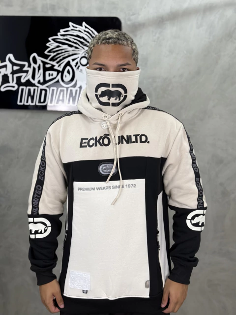 MOLETOM ECKO NINJA BEGE/PRETO