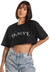 Camiseta Cropped Grafics Scrolled Bow - comprar online