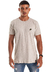 Camiseta Slim Basics Over Off-white Mescla Patch - comprar online