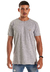 Camiseta Slim Basics Over Cinza Mescla Patch na internet