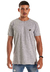 Camiseta Slim Basics Over Cinza Mescla Patch - comprar online