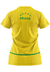 Camiseta Baby Look Filtro Uv Brasil Amarelo Retrô Penta na internet