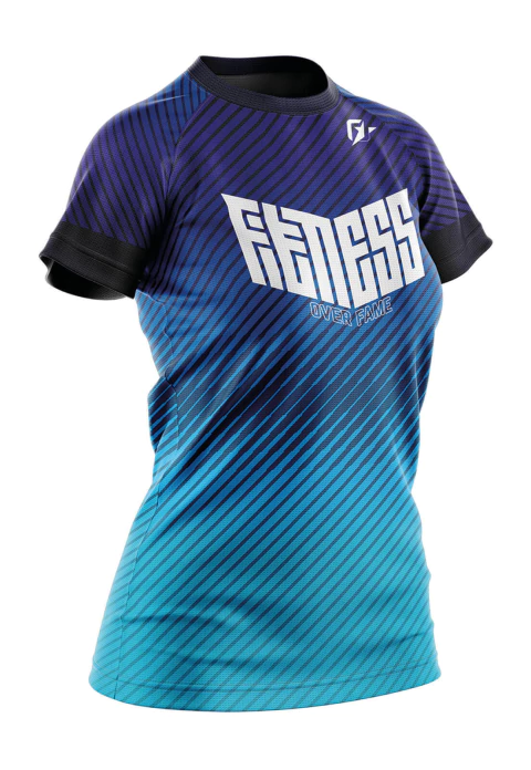 Baby Look Feminina Treino Academia Gradient - comprar online