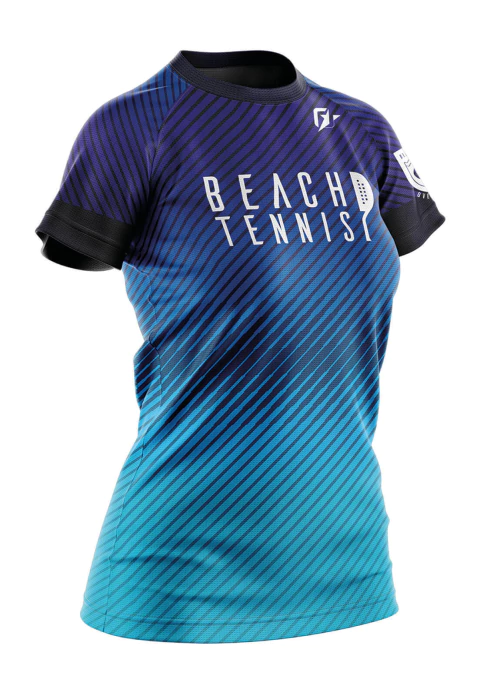 Baby Look Feminina Beach Tennis Gradient - comprar online