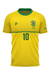 Camiseta Filtro Uv Brasil Canarinho Amarelo Torcedor - comprar online