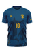 Camiseta Filtro Uv Brasil Canarinho Azul Cristo Redentor - comprar online