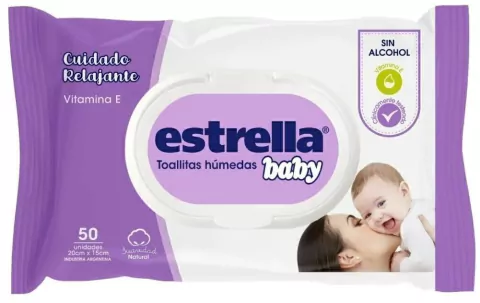 ESTRELLA TOALLITAS [CUIDADO RELAJANTE - VIOLETA] X50