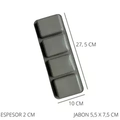 Molde plancha 4 rectangulos lisos - comprar online