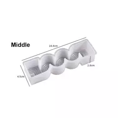 MOLDE SILICONA VELA CON ONDAS Y LINEAS - comprar online