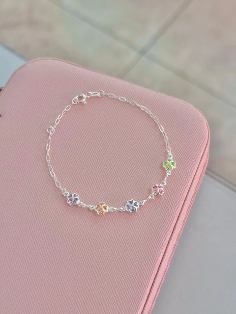 Pulseira Trevos Coloridos