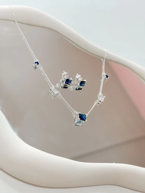 Conjunto Pedras Azul Luxo