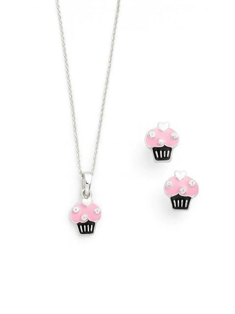Conjunto Cupcake Brinco Tarraxa Baby