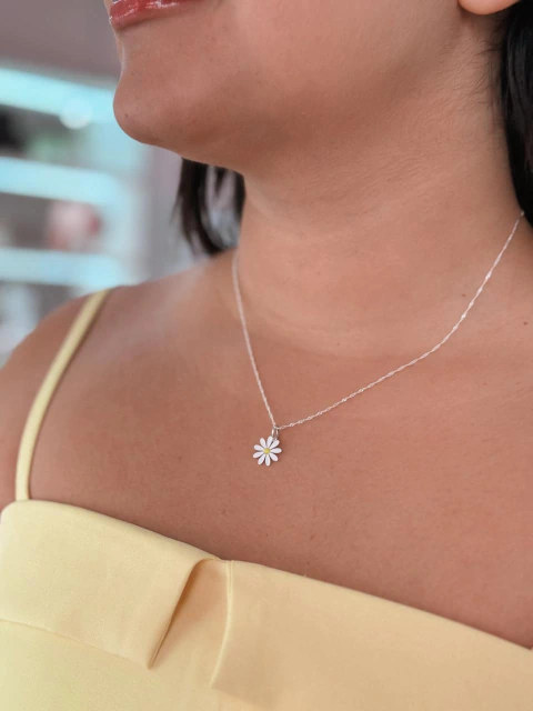 Colar Margarida Corrente Singapura