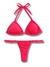 BIQUINI GOLDEN ENERGY MARQUINHA ROSA NEON