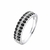 ANILLO PLATA 925 SIN FIN NEGRO - comprar online