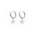 ARGOLLAS PLATA 925 ESTRELLA 1.4 CM - comprar online