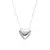 GARGANTILLA PLATA 925 CORAZON PASANTE - comprar online