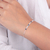 PULSERA PLATA 925 PUNTOS DE LUZ AZUL - LR relojes