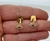 AROS ENCHAPADOS EN ORO OJO TURCO COLGANTES - comprar online