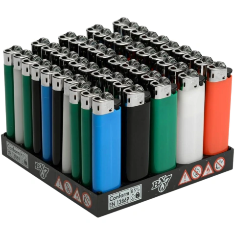 Encendedores BX7 Descartables Colores Surtidos Pack x50