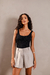 Body Camiseta Tule Cristais