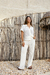 Blusa Polo Malha Tricot Off White - comprar online