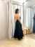 Saia Longa Cetim Preto - comprar online