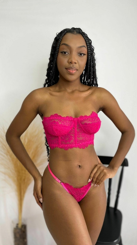 Conjunto Flor pink