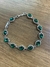 Pulseira pedras prateada na internet