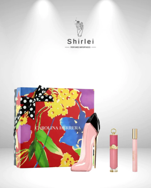 Good Girl Blush De Carolina Herrera Edp 80ml + Mini Travel Size 10ml + Blush Líquido