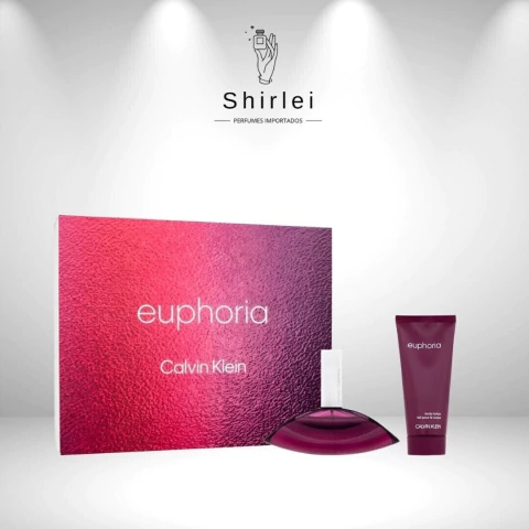 Calvin Klein Euphoria for Women Coffret Perfume Feminino EDP + Loção Corporal Kit