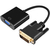 Adaptador de DVI-D (24+1) M a VGA H Intco 09-020B Con Chip Adaptador de Analógico a Digital