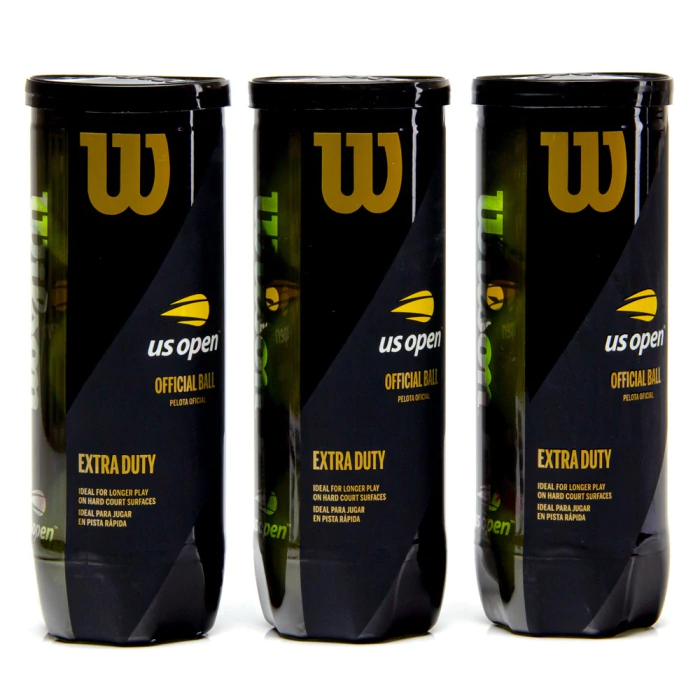 Bola de Tênis Wilson US Open Extra Duty Pack com 3 Tubos