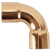 Curva cobre 90 graus tubo 1/2 parede 1,4mm