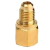 Bico Adaptador mangueira Rosca interna 1/2 x 3/8 Fogão C0103 - Refrigera Brasil