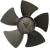 Helice Motor ventilador Geladeira BRE80 Brastemp W10246189