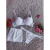 Conjunto 3 Peças: Sutiã Rendado com Bojo, Calcinha Fio e Saia em Renda - Louise Lingerie