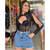 Body Camilly - Com Bojo e Detalhes de Tule nas Mangas - Abertura Sofisticada e Fecho. - comprar online