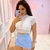 Cropped Angélica - Renda e Tule com Decote em V e Detalhes Sofisticados - Louise Lingerie