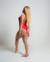 Body Jade em Renda com Decote em V e Abertura Inferior
