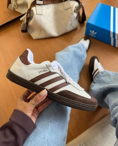 Samba OG Branco/Coffe (Couro) - comprar online