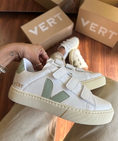 V Velcro Branco/Menta