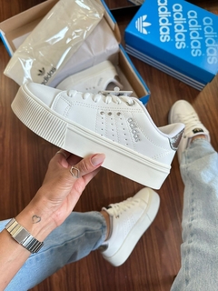 Plataforma Lux Branco/Prata - comprar online