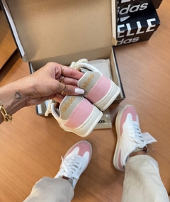 Gazelle Collor Branco/Rosa - loja online