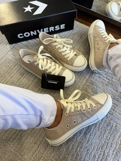All Star Tradicional Luxo Brilho Pérola - Gabi Soares Calçados