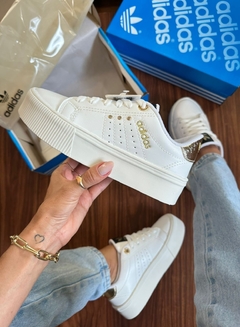 Plataforma Lux Branco/Ouro - comprar online