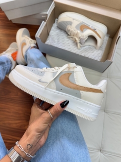 Air Force Prime F1 Off/Cinza/Marrom - loja online