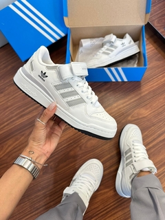 Fórum Velcro Branco/Cinza