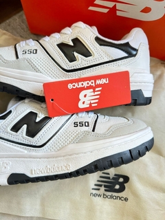 NB 550 Branco/Preto - Gabi Soares Calçados
